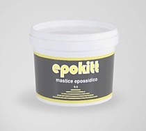 Эпоксидная мастика двухкомпонентная А+В (whiteglass) Tixo Epokitt Epoxy Mastic прозрачно-молочный 2,25кг