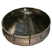 Фреза HXDW005 Vacuum brazed канелюрная профиль V d300хh22х60мм grit 30/40